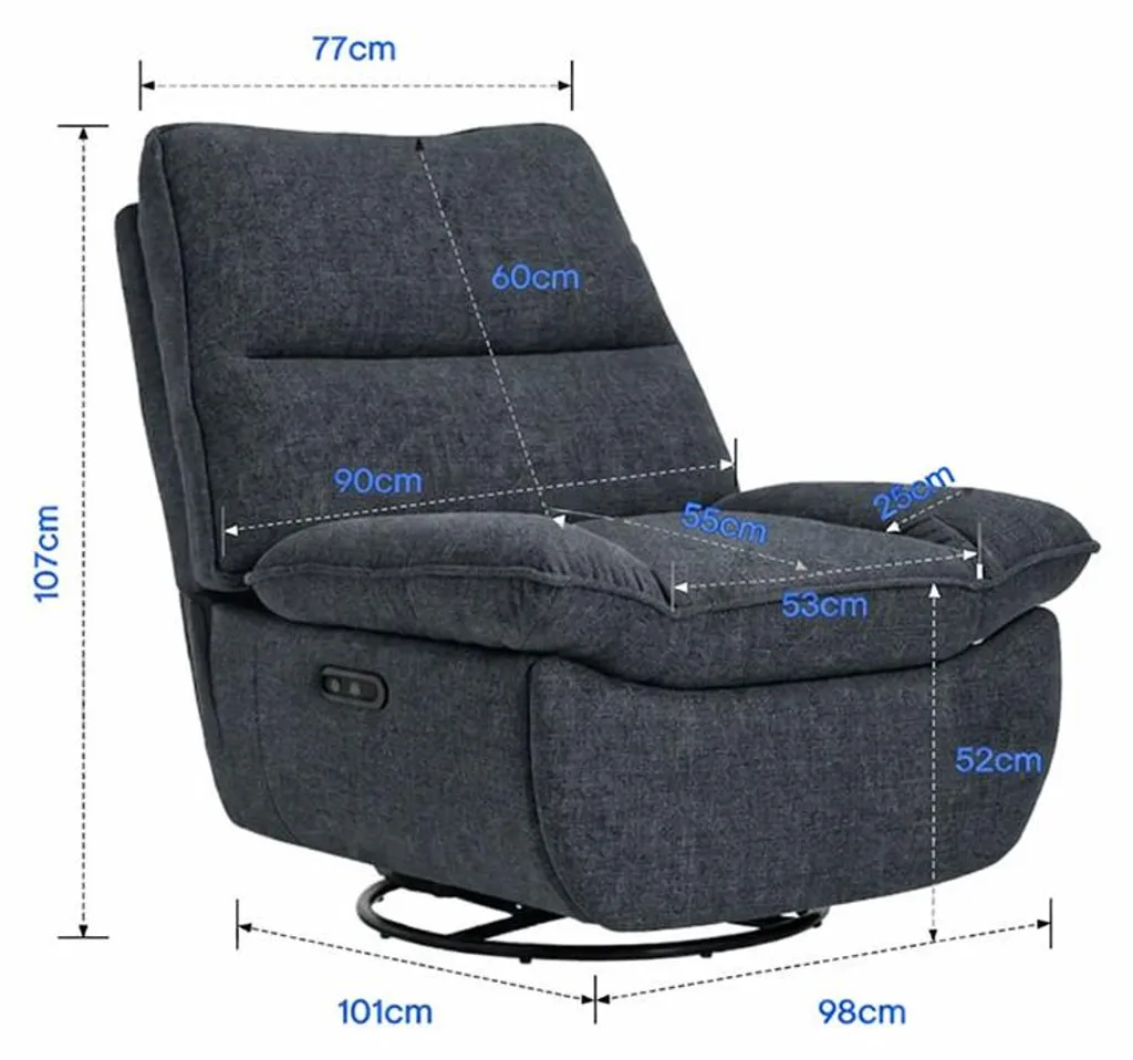 Fauteuil à bascule électrique XR6-G-EU avec balancement automatique