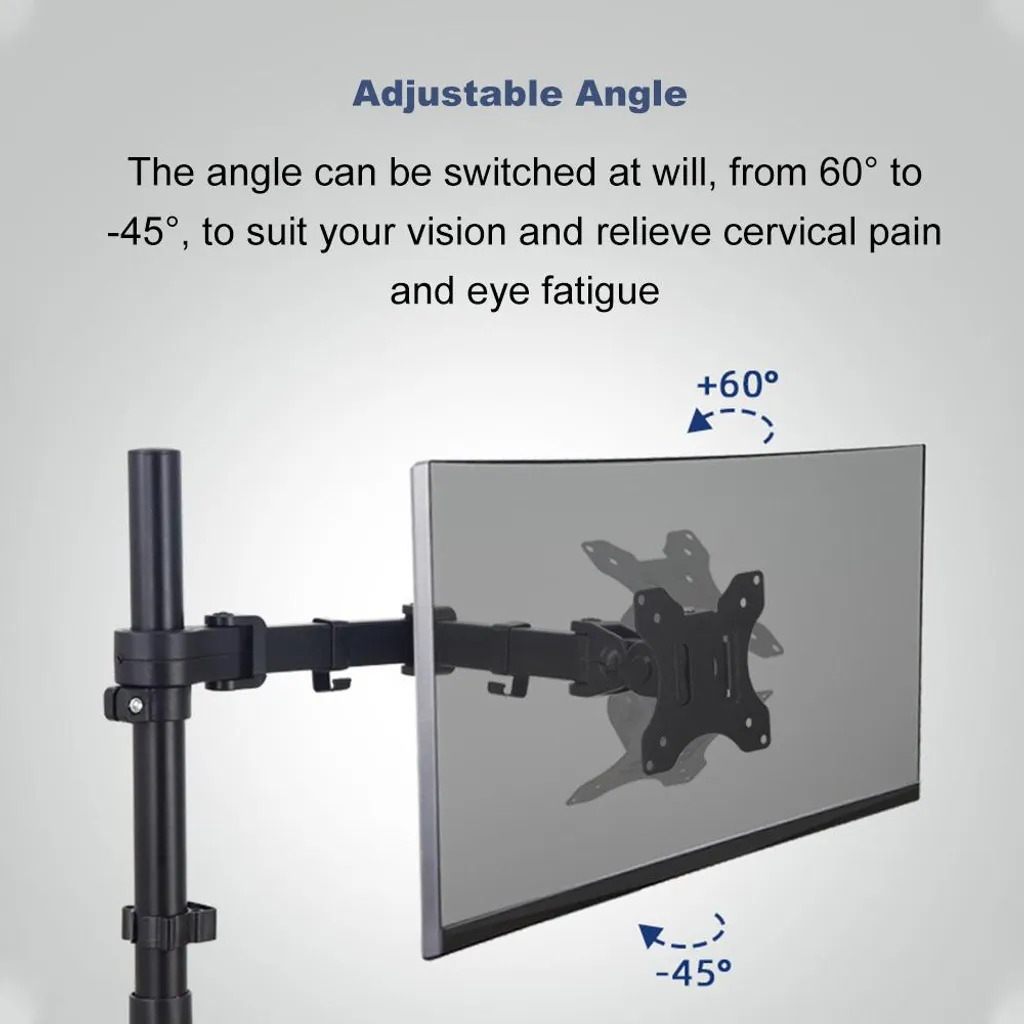 Support Écran Double contre Mal de Dos avec Bras Alu Ergonomique Réglable - 7