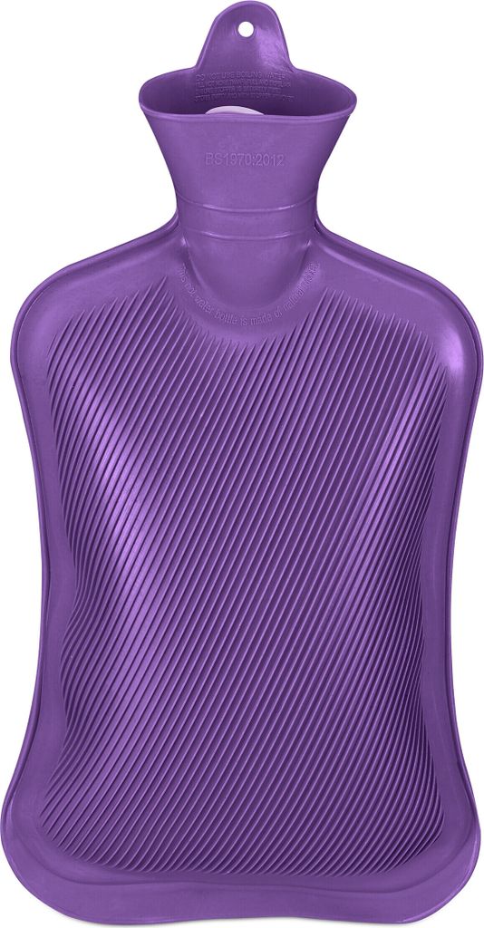 relaxdays Lila Wärmflasche 2 Liter Produktbild 