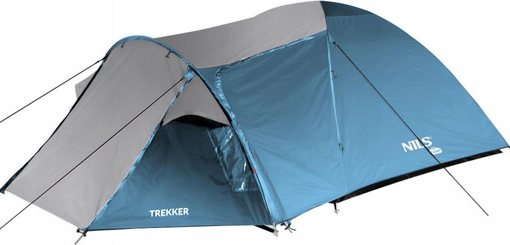 Nc6012 Tenda Da Campeggio Trekker Grigio-Blu Nils Camp Immagine del prodotto 