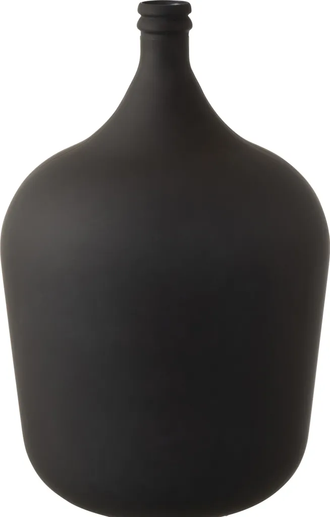 Vase Pichet Noir Mat pour Centre de Table - Déco Salon et Fleurs Séchées