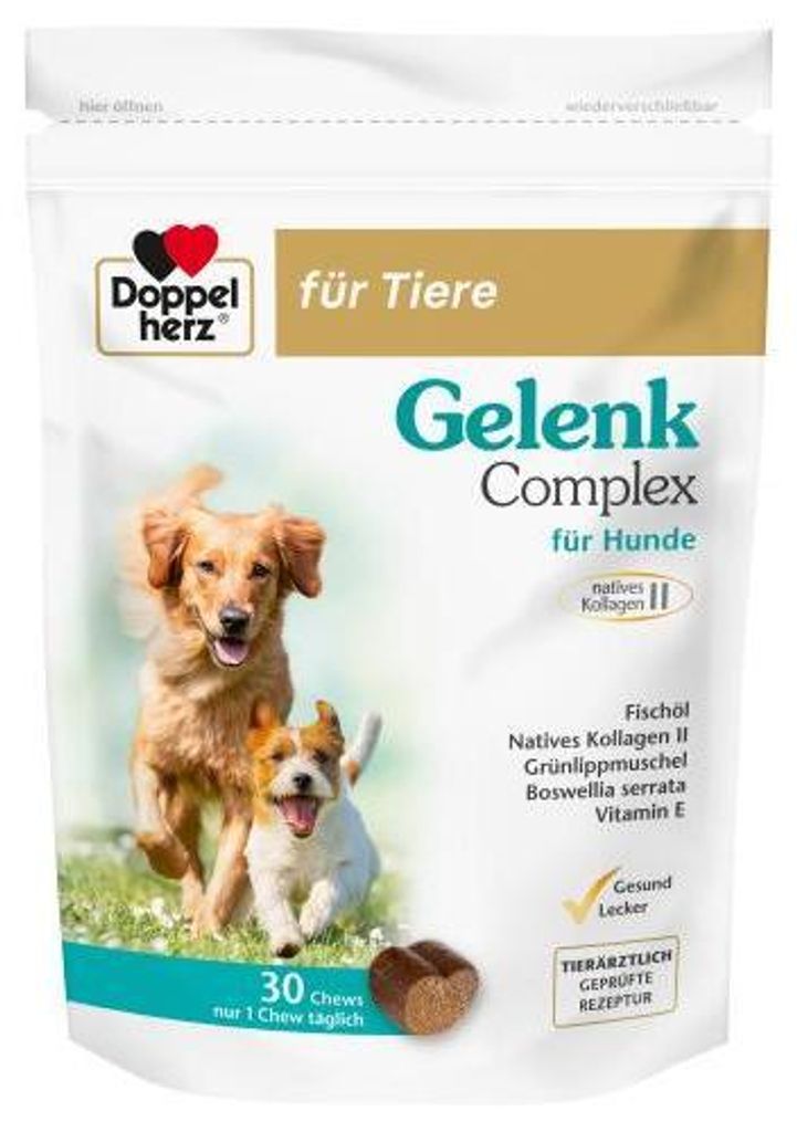 Double Heart for Animals Joint Complex Chews dla psów 30 Zdjęcie produktu 