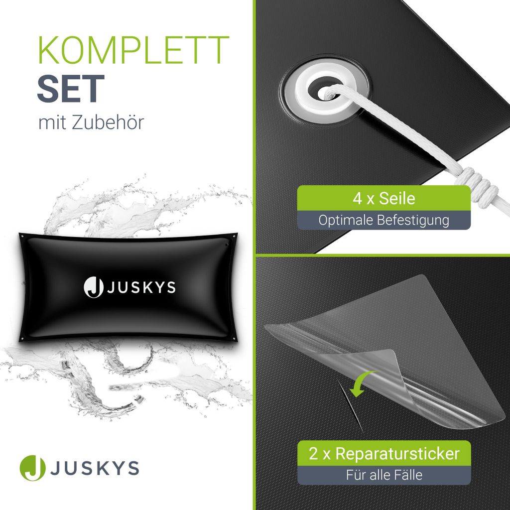 Juskys Aufblasbare Poolabdeckung Eckig 2 x 4 m - Pool Produktbild 6