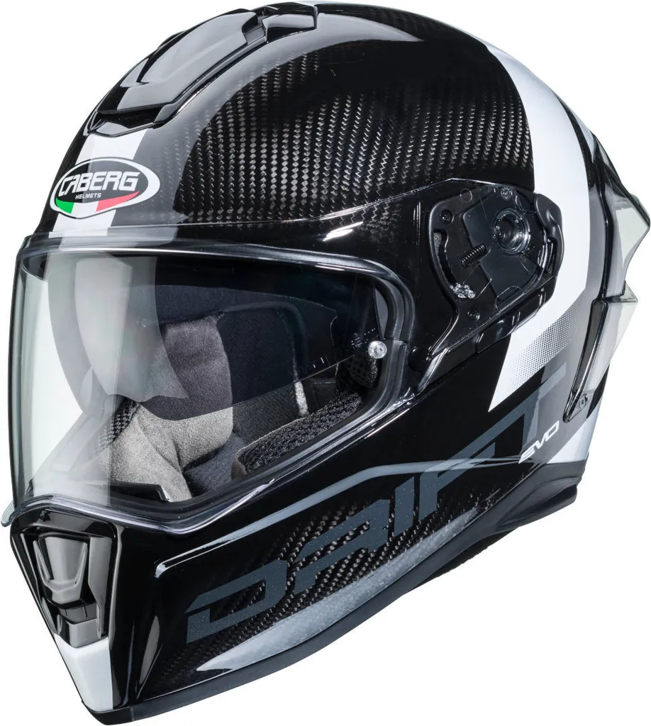 Casque Moto Intégral en Carbone Caberg Drift Evo Sonic Noir Blanc XXL