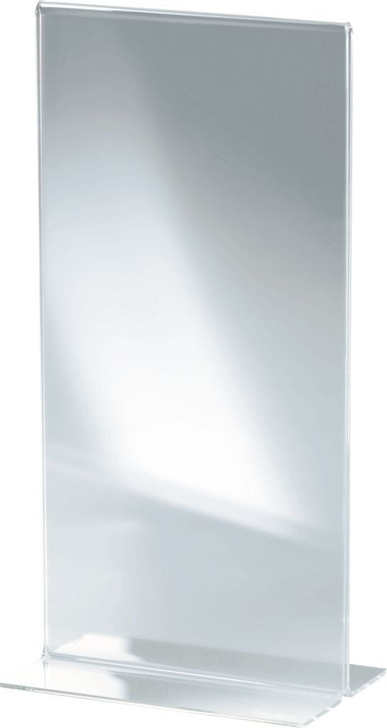 Tischaufsteller DIN lang gerade glasklar VE=10x1 Stück