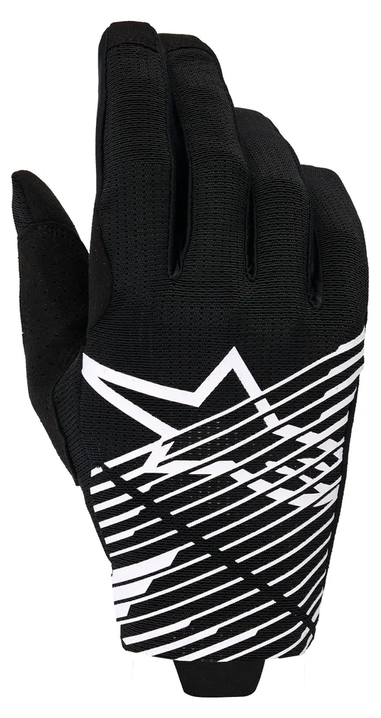 Gants Alpinestars Radar Pro XL Paume Daim Haute Résistance Noir Blanc