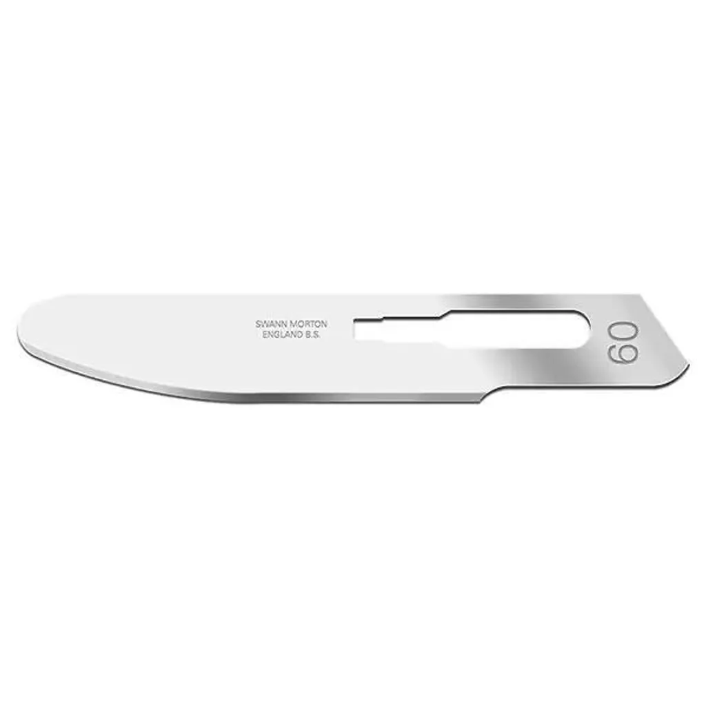 Lames de scalpel PM60 rondes pour post-mortem - Boîte de 50 unités