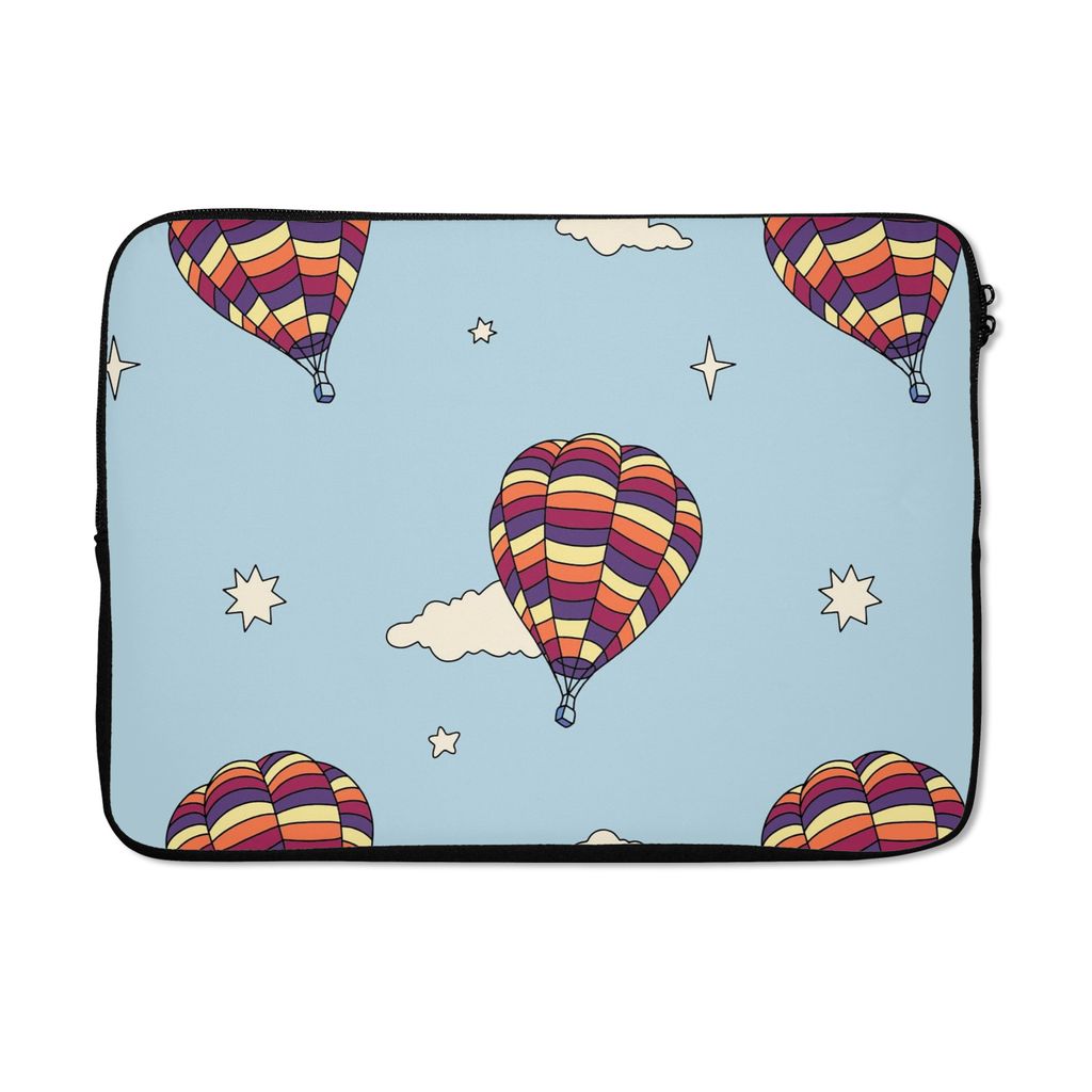 MuchoWow Laptop Hülle 14 ZollDesign - Vintage - Heißluftballon Laptoptasche - Laptoptasche - Stoßsicher - Schutzhaube