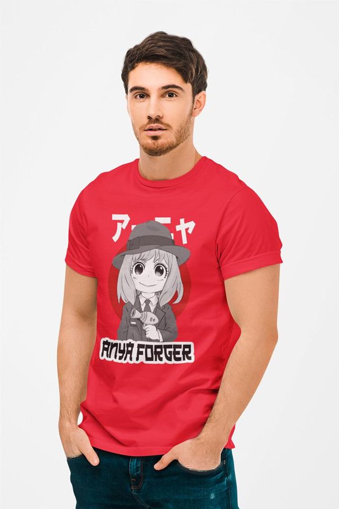D&B Uni Polo AN00001_Anya Forger_Rot-Größe 3XL