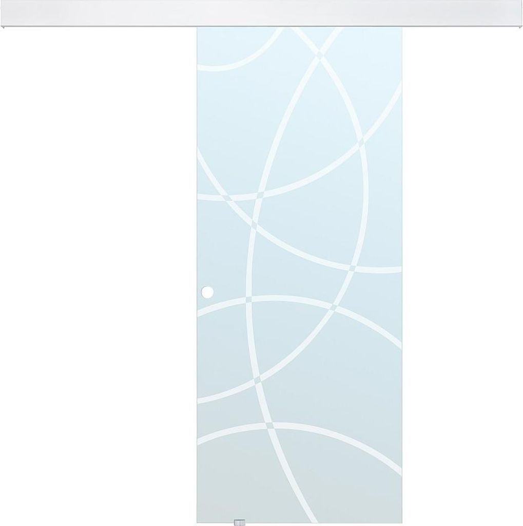 HEIDI Wandschiebetür - H 205 × B 83 cm - gehärtetes Glas