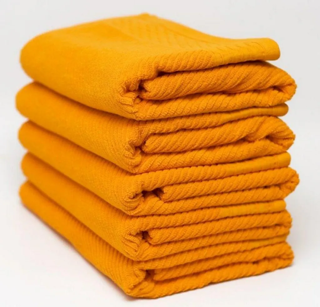 Asciugamano Faro Bolero Arancione 70x140 - Cotone Jacquard 500g