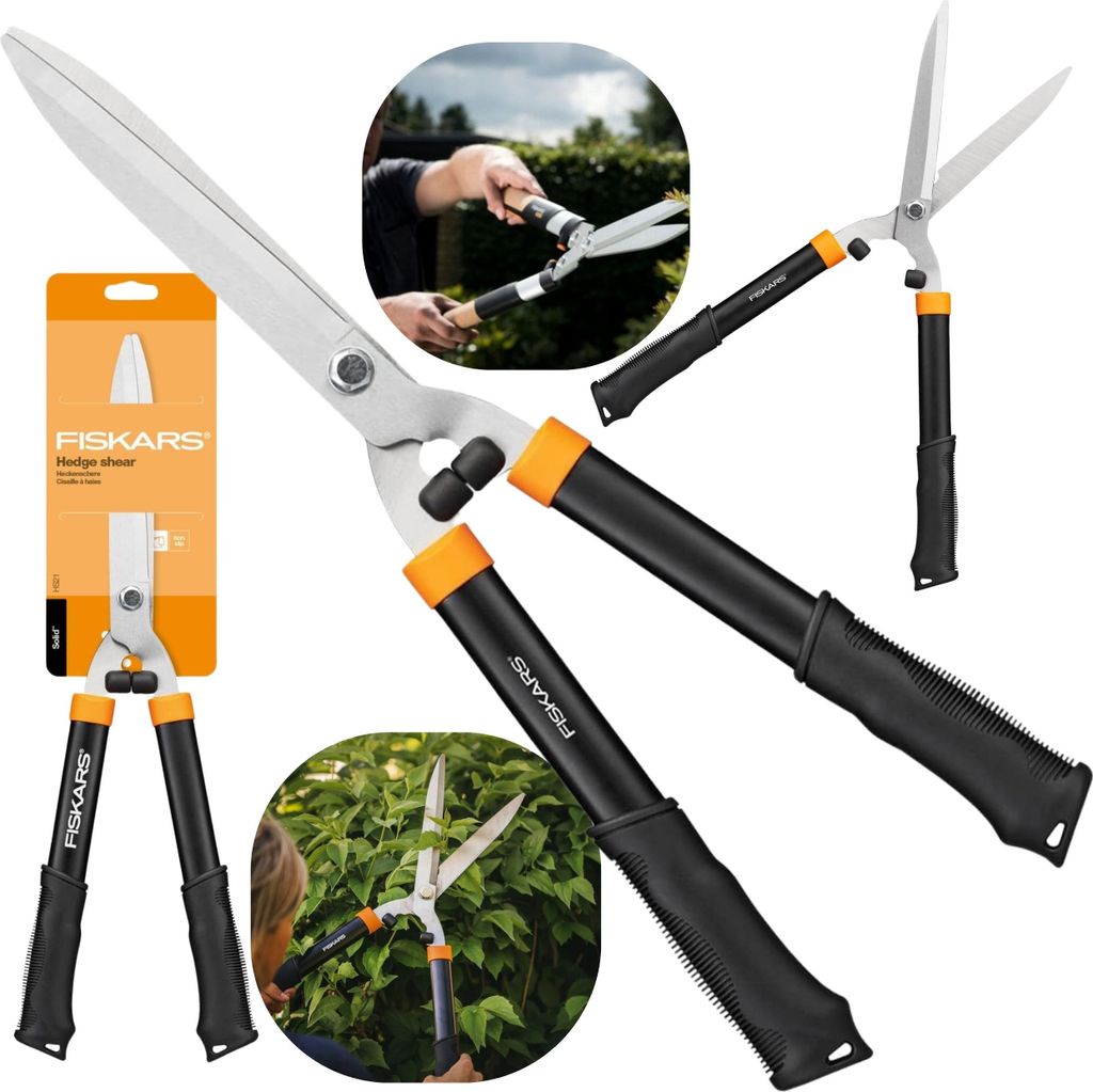 Fiskars Nożyce Sekator Nożycowy Do Zywopłotu Gałęzi Krzewów Zdjęcie produktu 