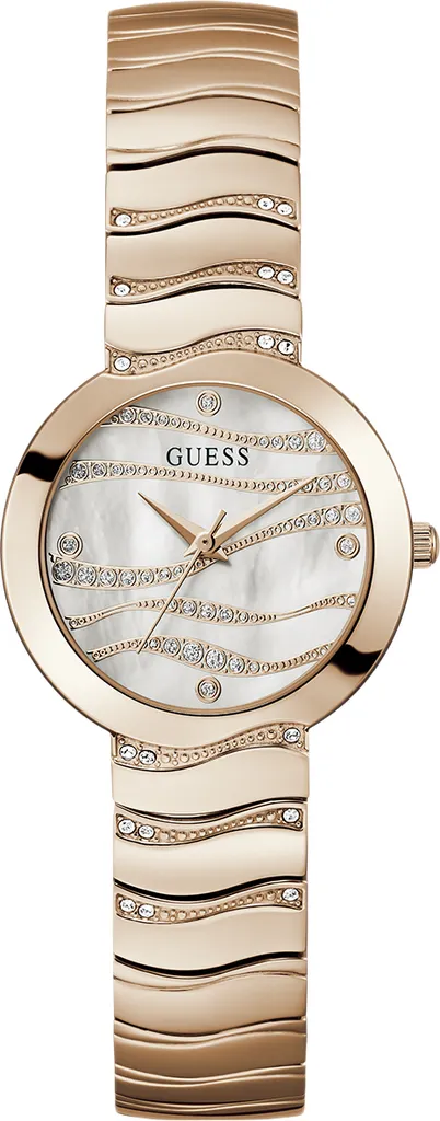 Montre Guess Laguna GW0871L1 en acier argenté avec cadran bleu
