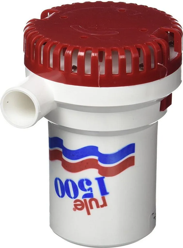 Pompe de cale Rule 1500 GPH Blanc One Size pour évacuation d'eau bateau - 2