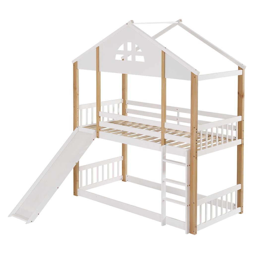 Flieks Etagenbett 90x200cm mit Rausfallschutz, Kinderbett Produktbild 10