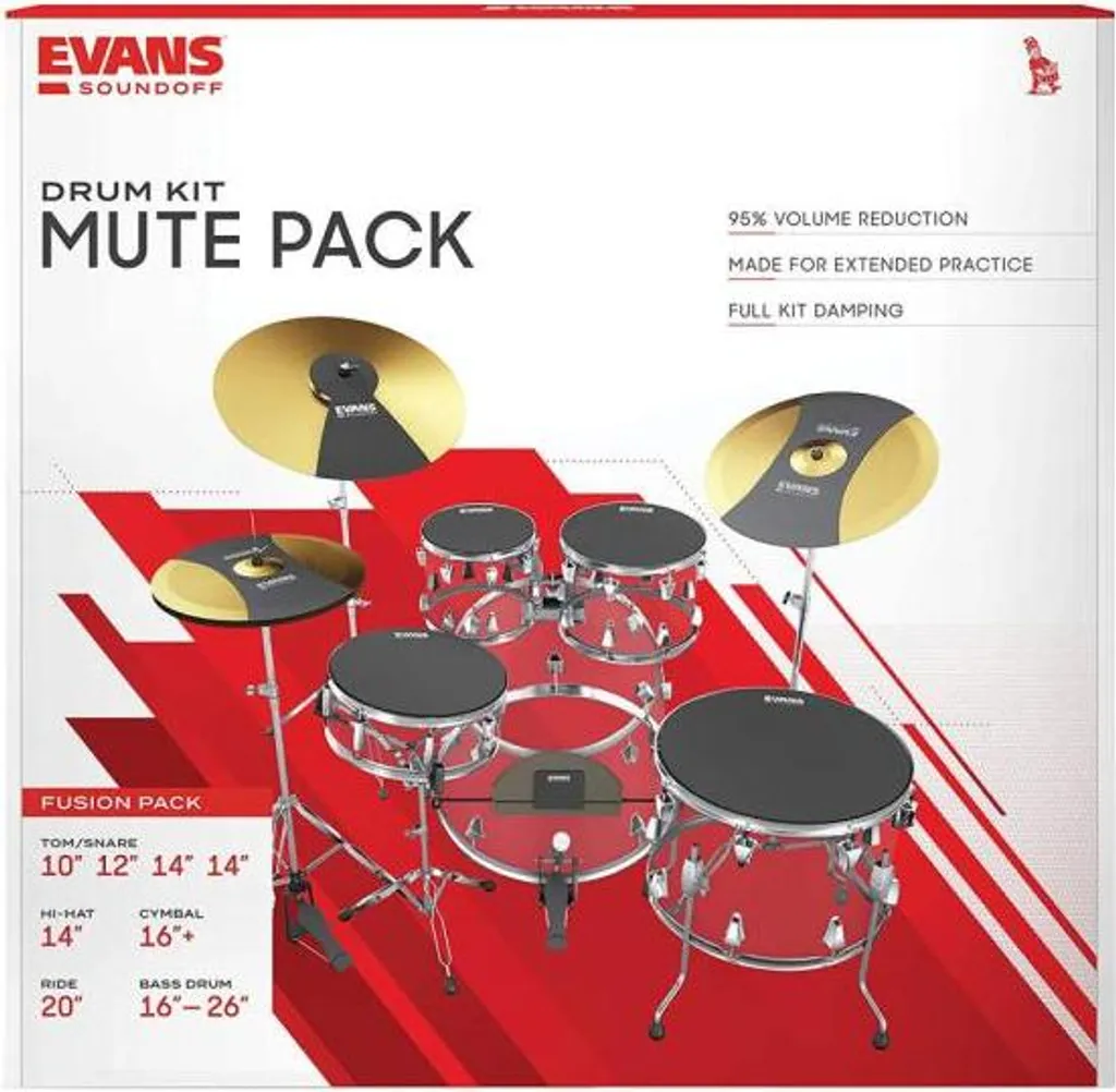 Jouer de la Batterie en Appartement avec le Evans HQ Sound Off Fusion