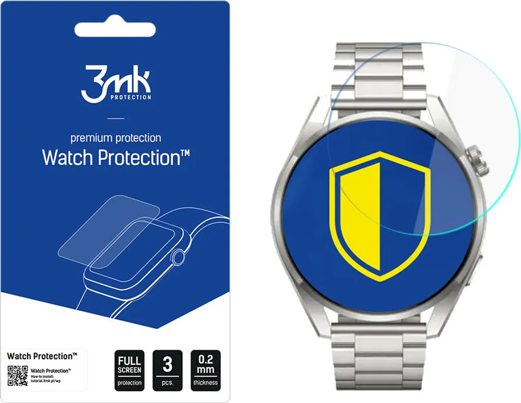 Huawei Watch 3 Pro Elite - Protezione per orologi 3Mk Vetro flessibile