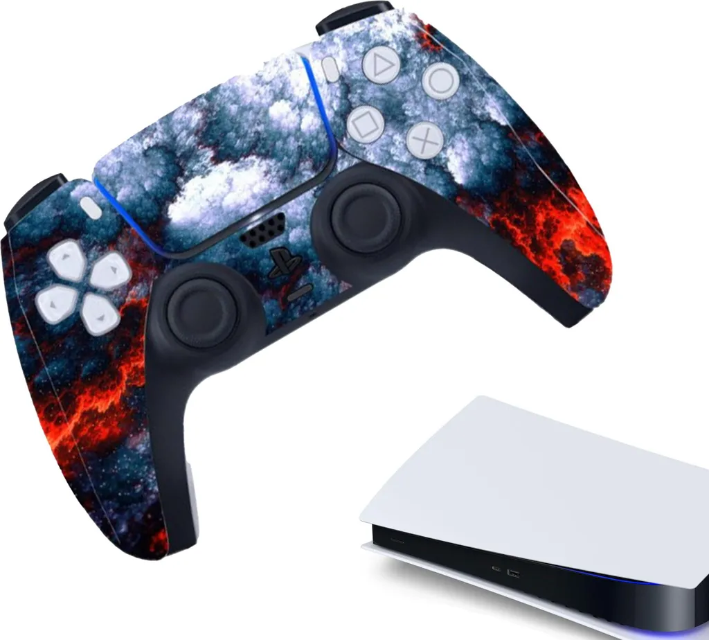 PS5 Skin Controller Lava - Accessori Protettivi Vinile Performante