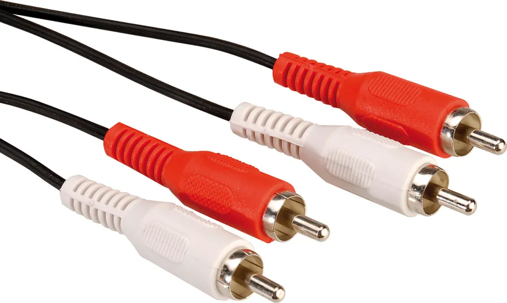ROLINE Cavo RCA 10m Duplex | Audio Hi-Fi Alta Fedeltà ST/ST Nero