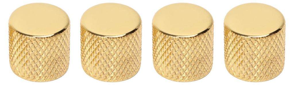 Stück Potentiometerknöpfe, breite Kompatibilität, robust und filigran, für E-Gitarren geeignet, Gold