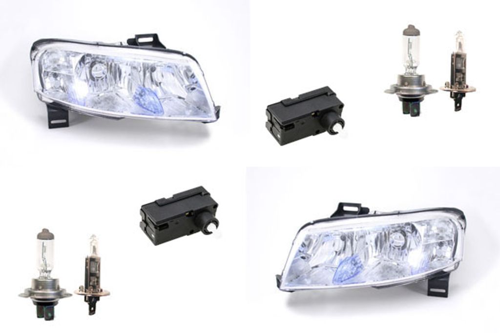Johns, Scheinwerfer Halogen passend für Fiat Stilo Set Links Rechts Leuc. m. Stellmotor 51712716 0000046780797 46780797 51712710 0000046780792 467...