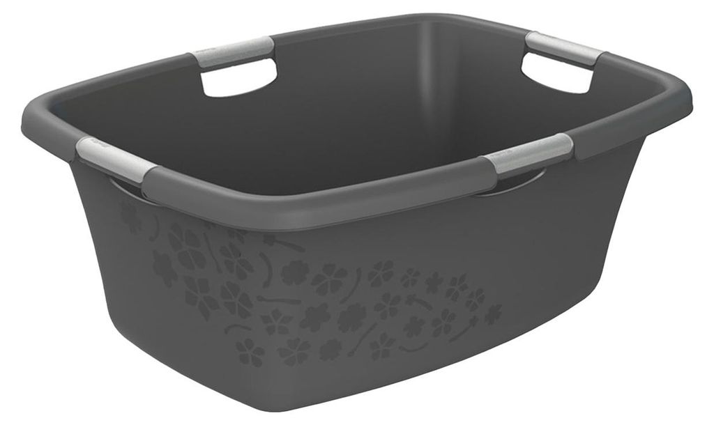 Rotho Wäschekorb 50L Flowers - Wäschesammler groß - Wäsche Produktbild 