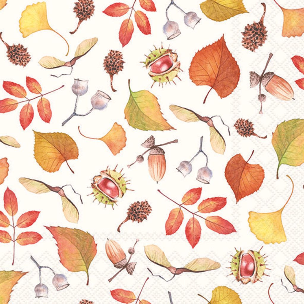 Servietten Papier 33x33cm 3-lagig mit Herbstzauber Motiv 20 Produktbild 