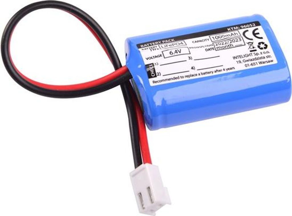 LiFePO4 6,4 V 1000 mAh Starlet-Akkupack - L50 x B36 x H18 - Produktbild 