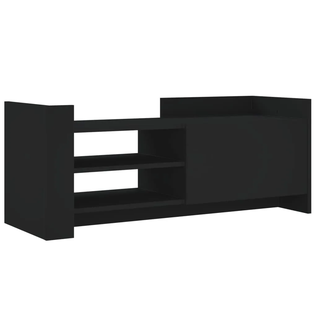 Mobile Porta TV SYFAX™ Nero 100x35x40 cm Legno Multistrato Robusto