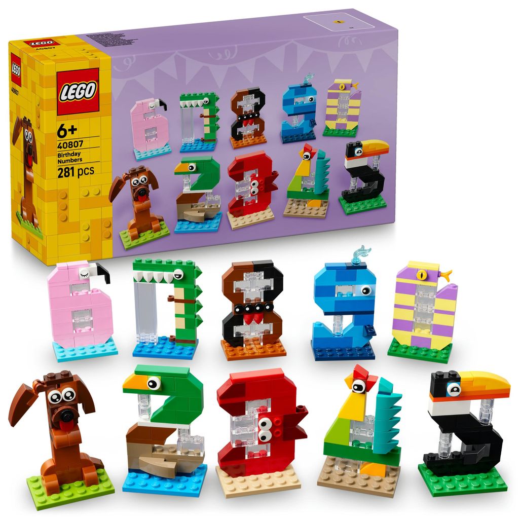 Lego Iconic 40807 Chiffres D'Anniversaire Jouet, Décoration Image du produit 