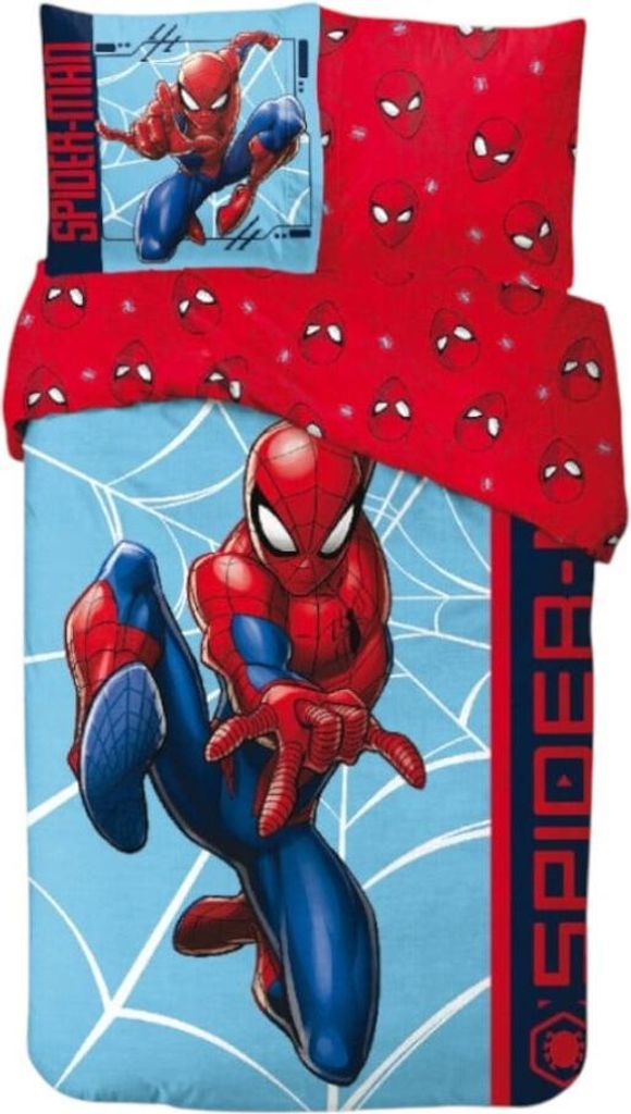 Spiderman Action Bettbezug 140 x 200 cm - 65 x 65 cm