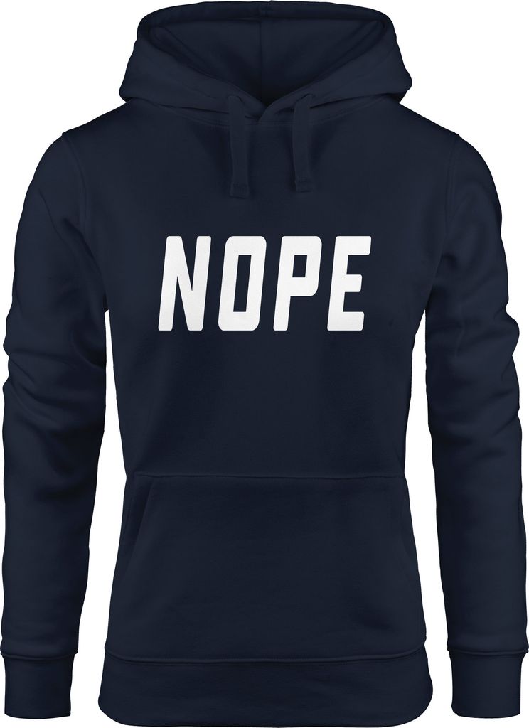 Kapuzen-Pullover Damen NOPE Hoodie Moonworks navy S