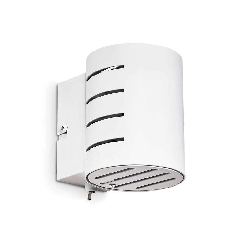 Terne »Terne« moderne Wandlampe aus Metall in Weiß