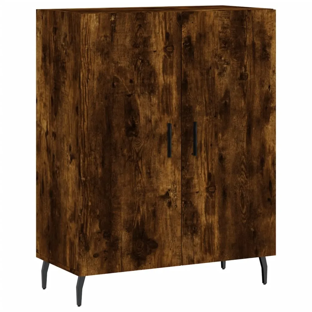 Credenza Rovere Fumé 69,5x34x90 cm | Mobile Contenitore Moderno