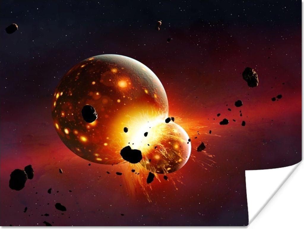 MuchoWow Poster Eine Illustration einer jungen Erde 120x90 cm - Wandbild