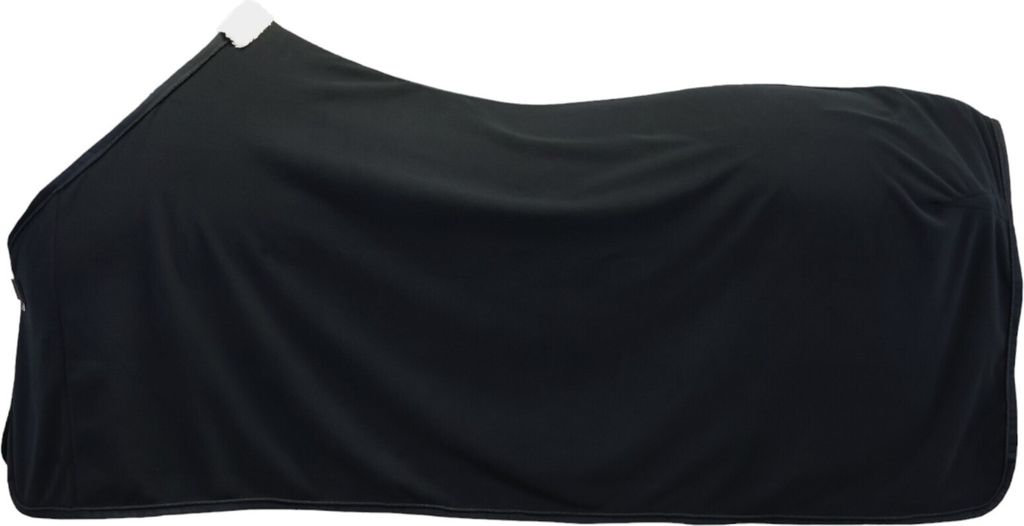 EQuest ALPHA FLEECE Abschwitzdecke für Pferde, schwarz - 145 cm
