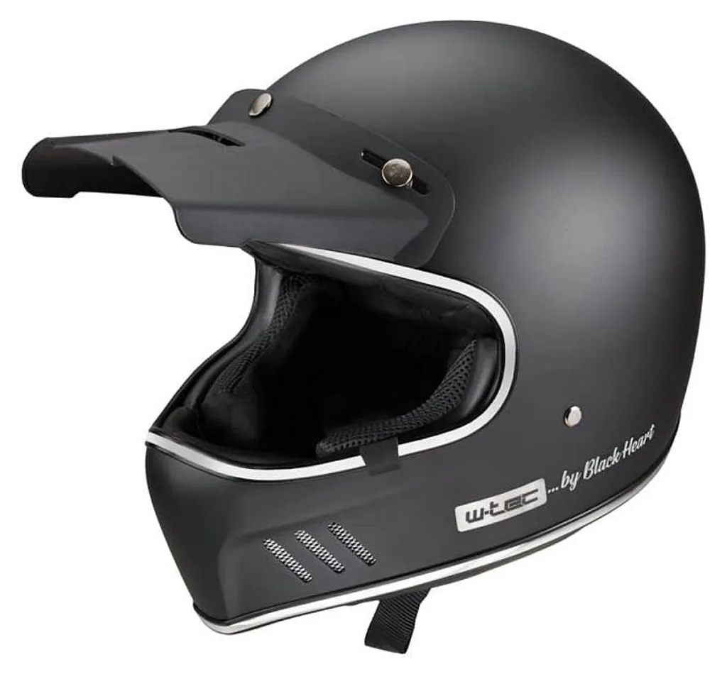 Casque moto W-Tec Black Heart Retron idéal pour Cafe Racer et Ville