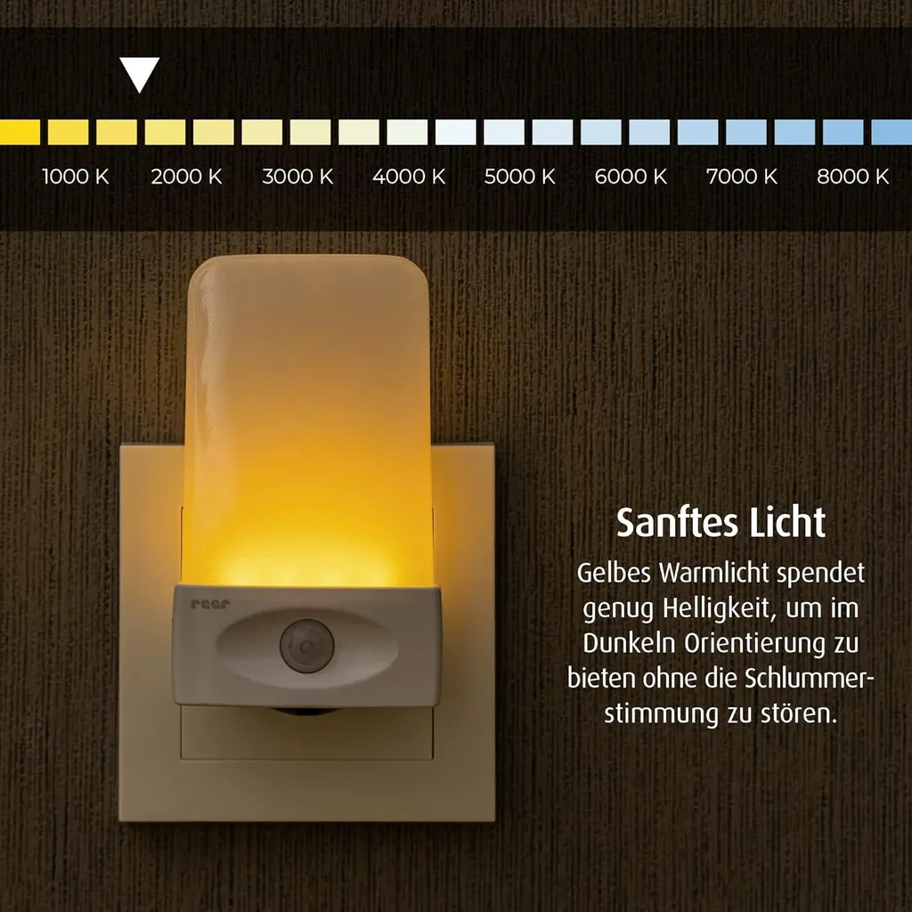 Reer Night Guide Veilleuse LED à Détection de Mouvement Intelligente