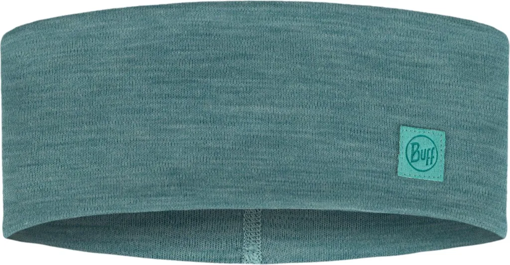 Bandeau laine mérinos respirant Wide Headband bleu pool taille unique