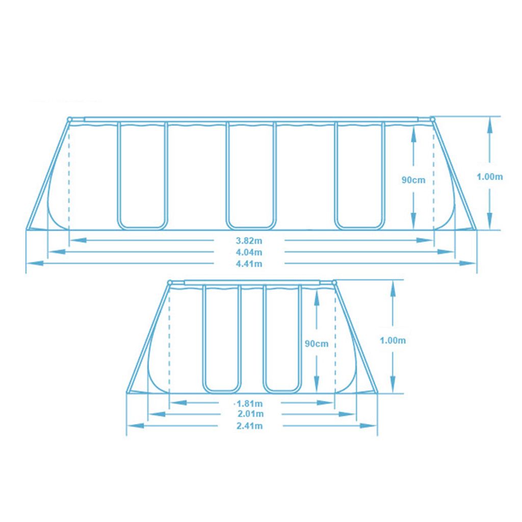Rahmen-Gartenpool 404 x 201 x 100 cm 18-in-1 Bestway 56721