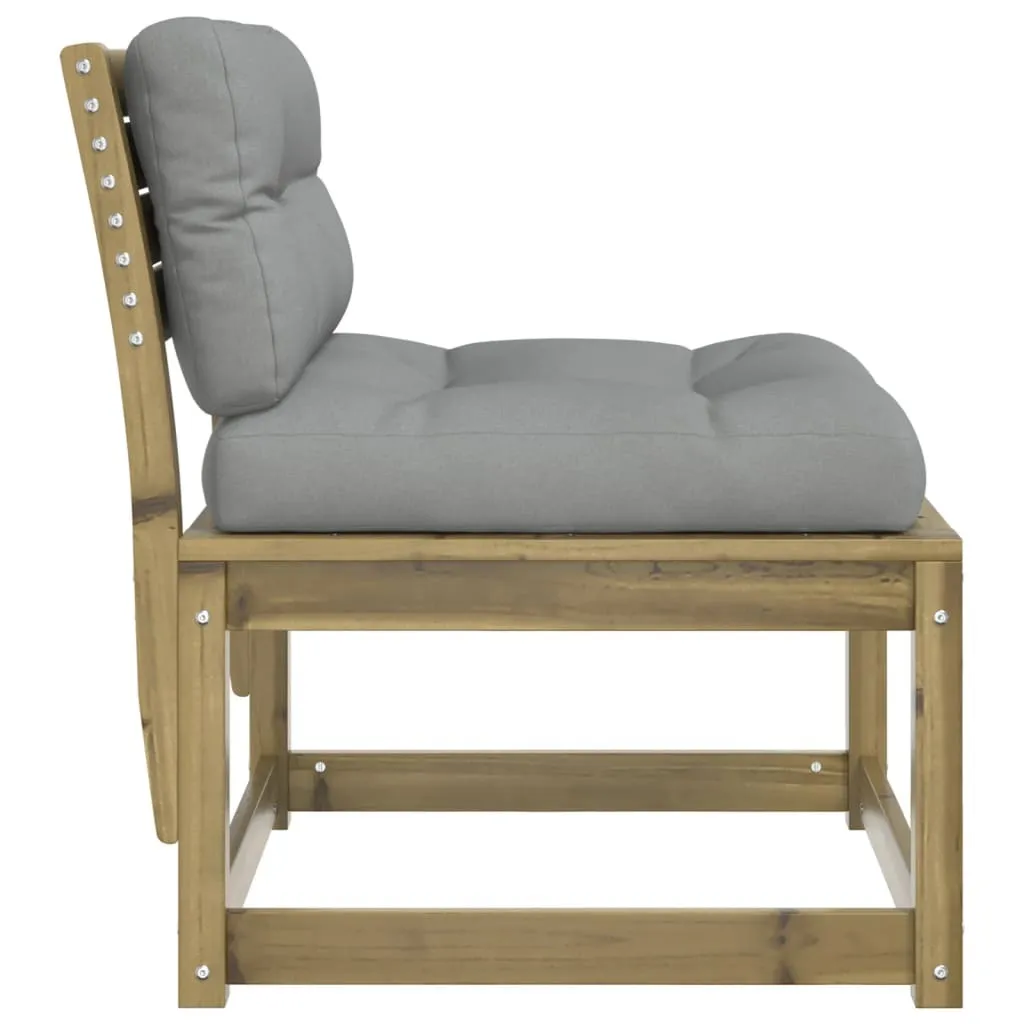 Divano Scandinavo da Giardino in Legno di Pino - Arredo Outdoor Elegante - 6