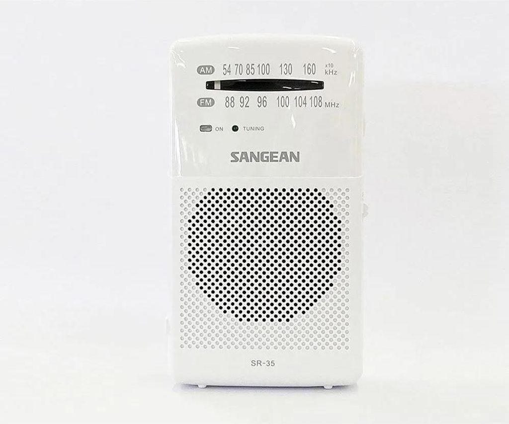 Sangean sr-35 weiß/ Taschenradio fm/am/integrierter Produktbild 