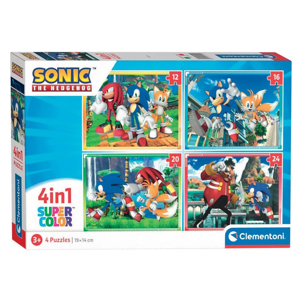 Clementoni Puzzels Sonic, 4in1 Image du produit 