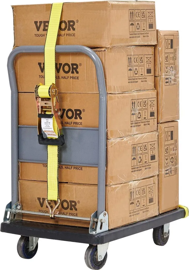 Lot de 4 sangles de serrage professionnelles pour remorque et transport - 10
