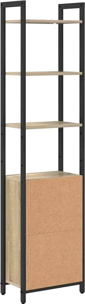 Étagère sur pied Chêne Sonoma 161 cm - Bibliothèque Moderne et Compacte