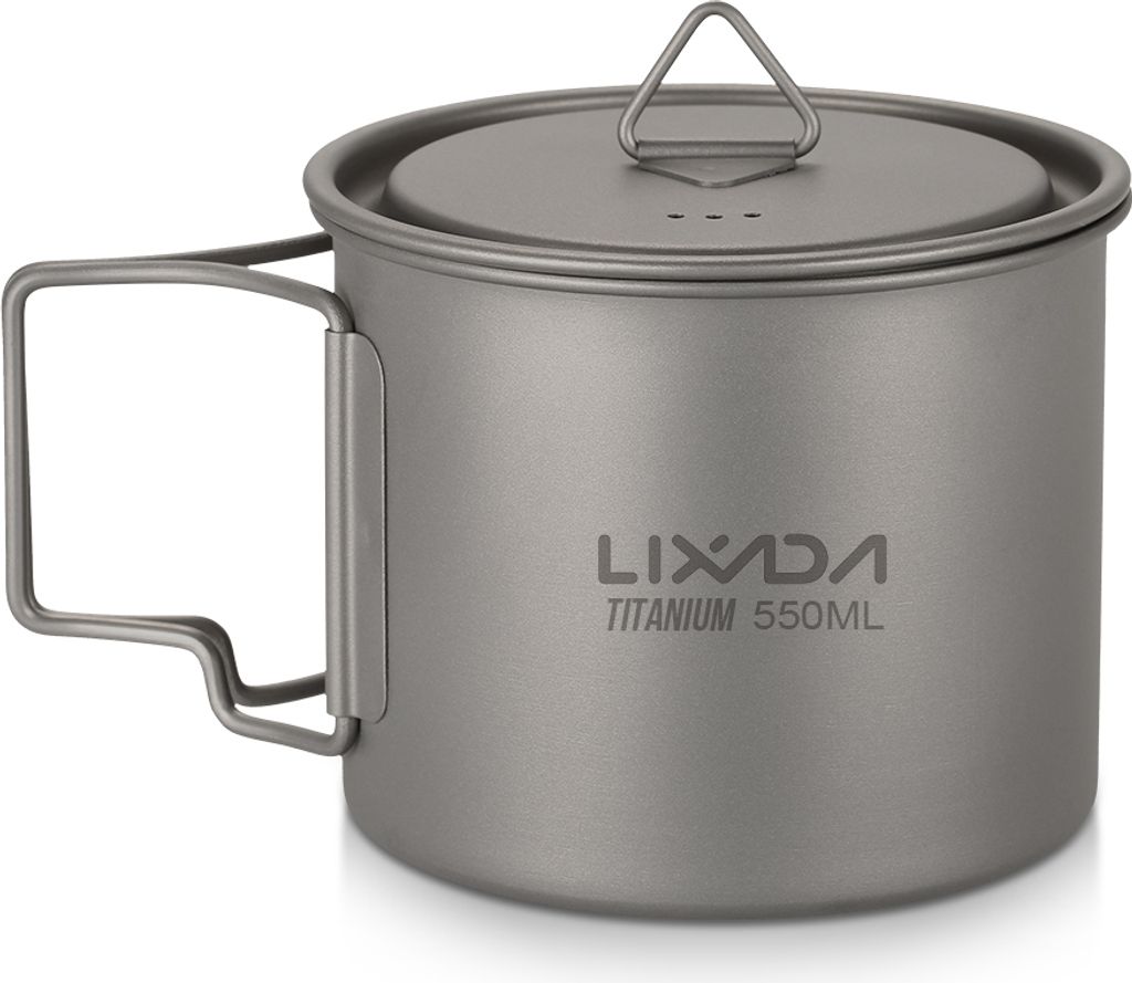 Lixada Titanium Pot Camping Portable Titanium Water Obrázok produktu 