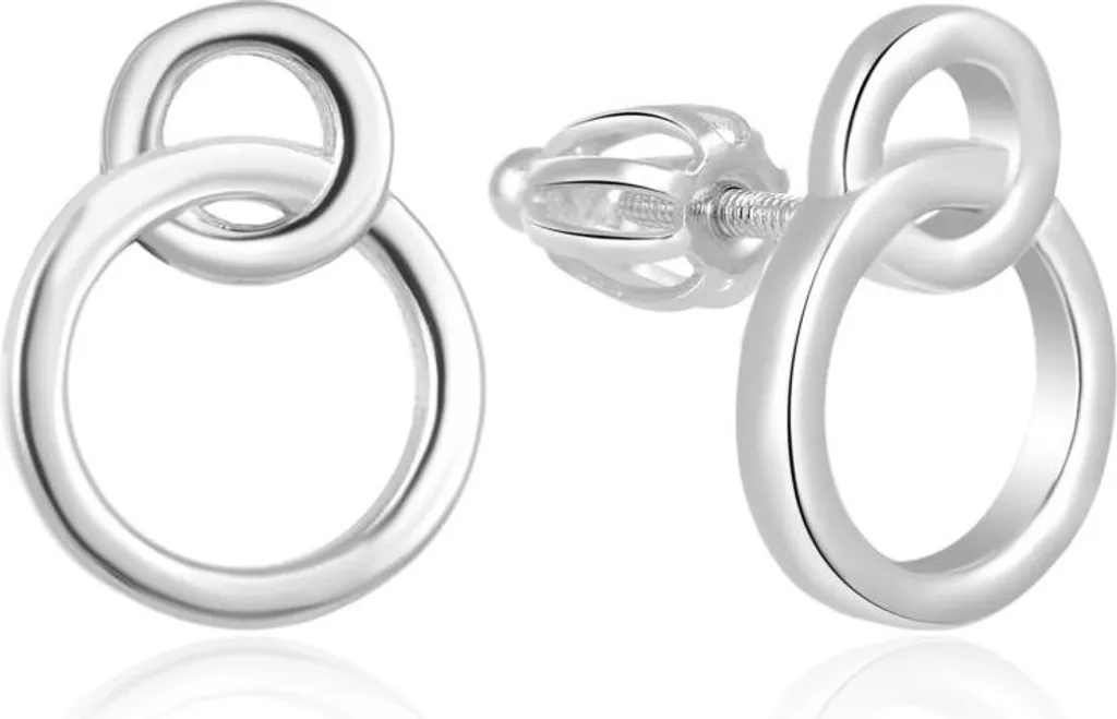 Orecchini a Vite per Bambini e Adulti Argento 925 AGUP1425S Sicuri