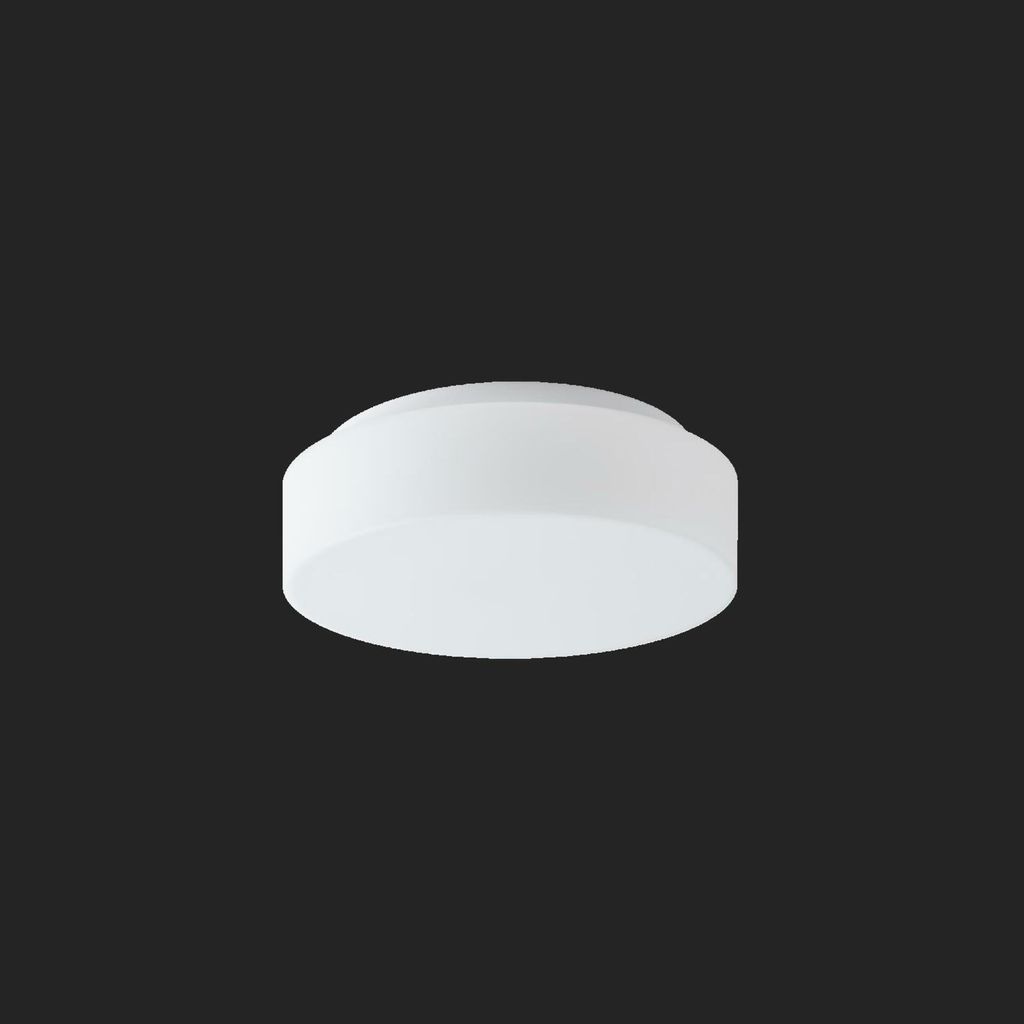 OSMONT ELS70891 ELSA 1 IP Decken-/Wandleuchte aus Glas, weiß, IP65, 4000 K, 1 W LED