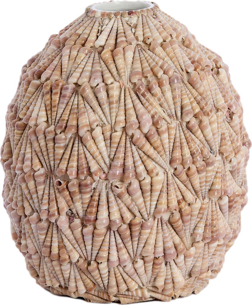 Light & Living - Vase SHELL - Ø33x37cm - Braun