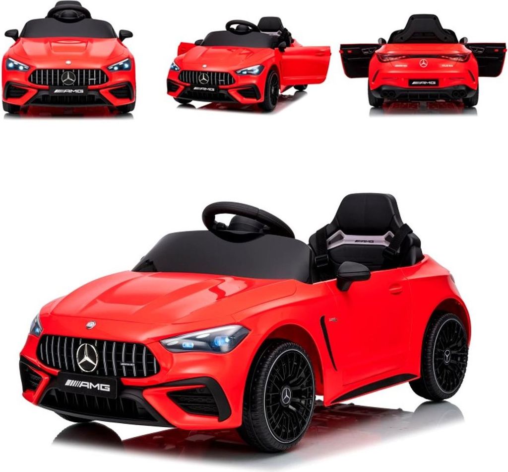 Chipolino Kinder Elektroauto Mercedes AMG CLE 53 Fernbedienung Stoßdämpfer LED rot